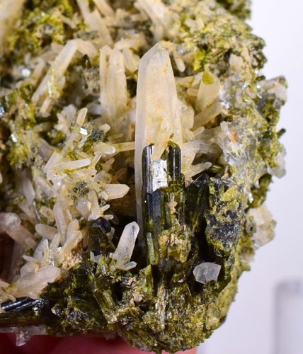 5cms epidote quartz crystals - 6.5cms,